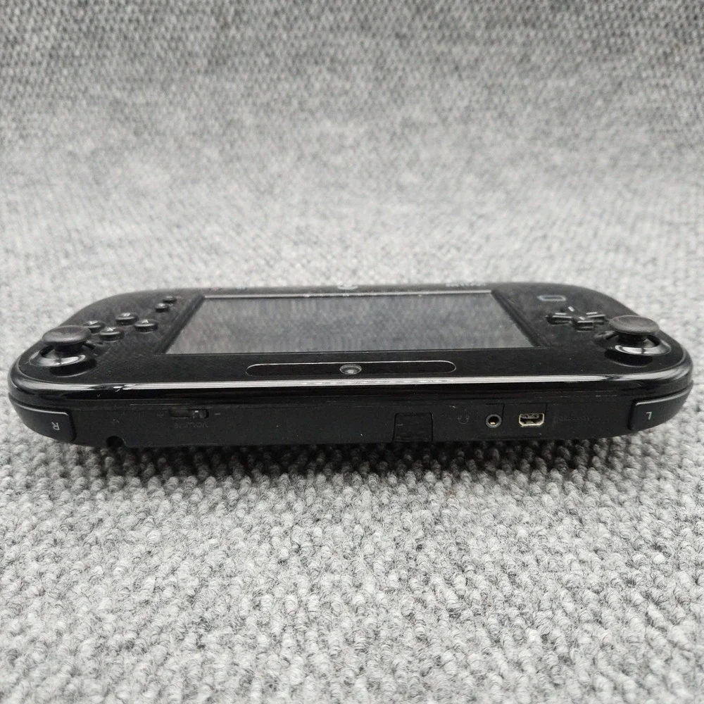 Nintendo Wii U GamePad Black WUP-010 Controller Gaming Power Cord (Tested Works)